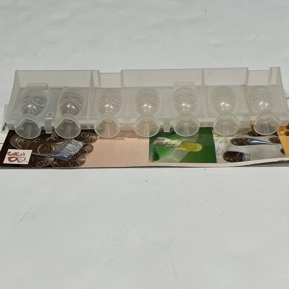 Zenker 3-D Candy Chocolate Molds Hawaii Tiki Mask Funny Faces Sealed - Picture 9 of 16